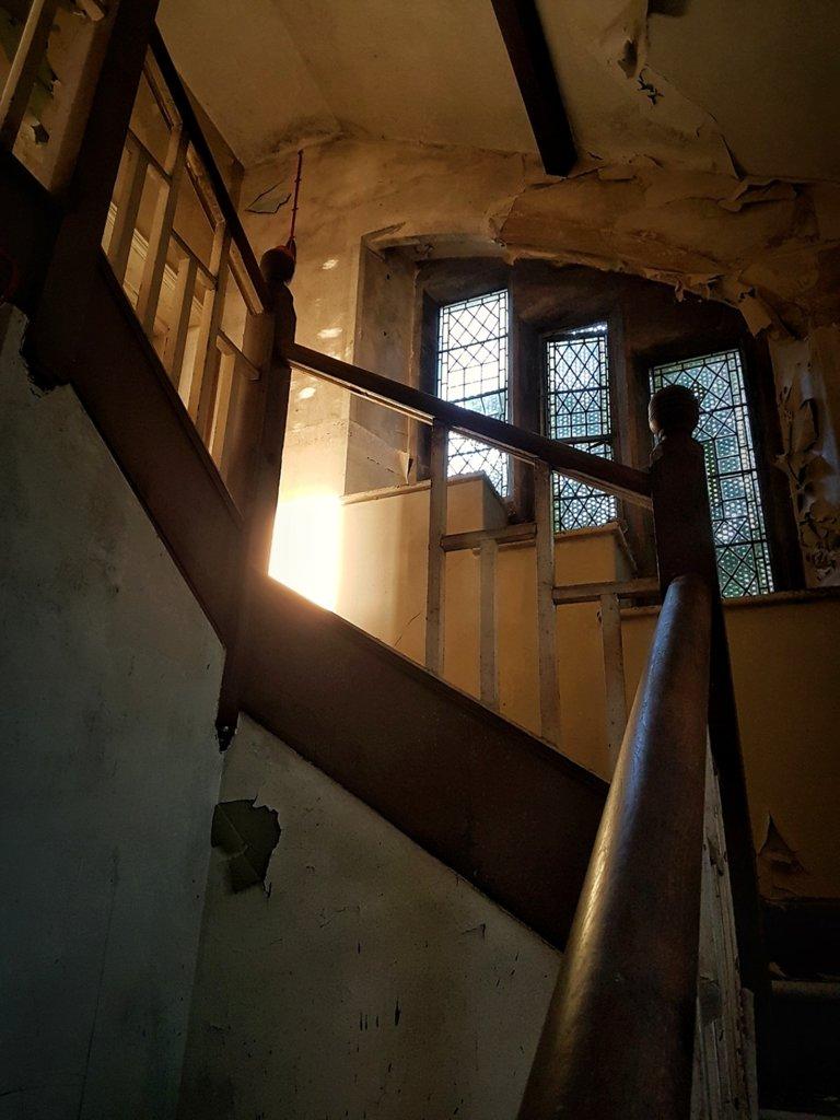An original crow stepped stairwell