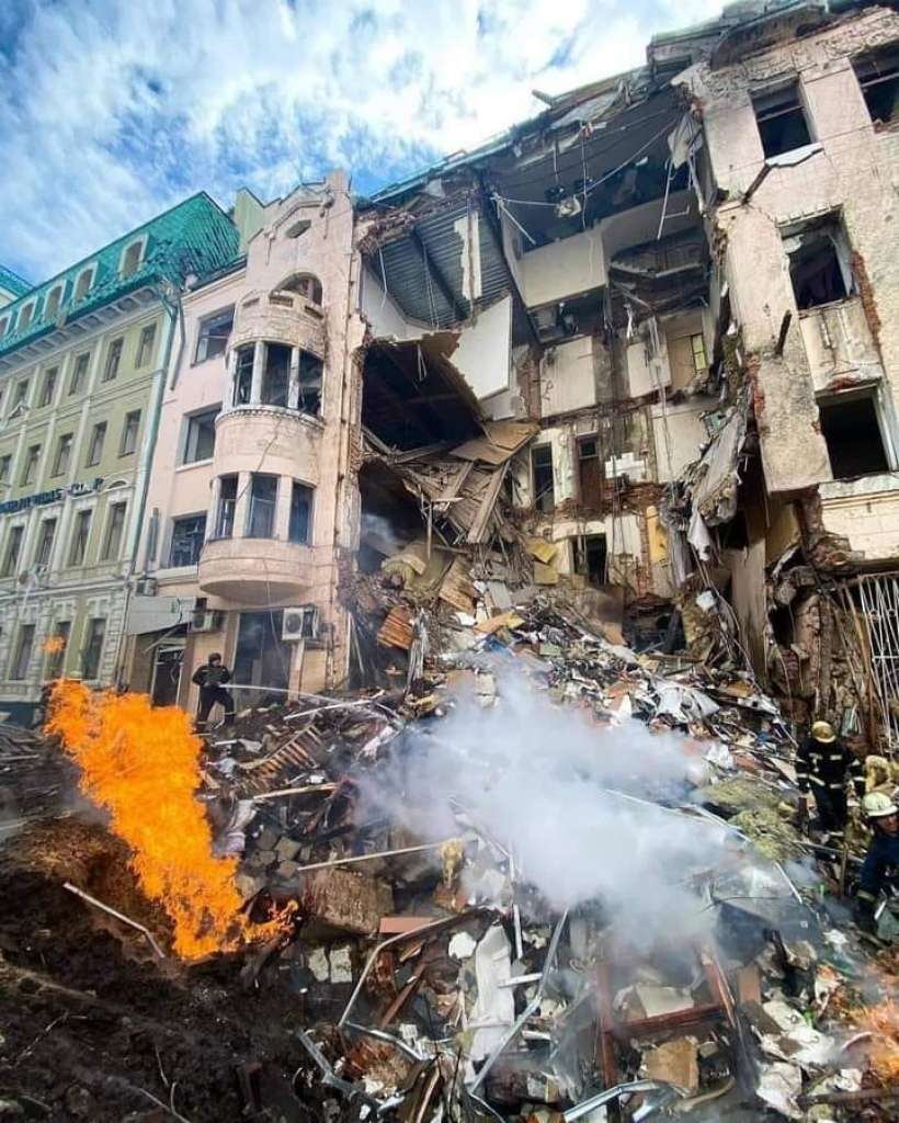 15th March 2022: Maslovsky apartments destroyed in bombing