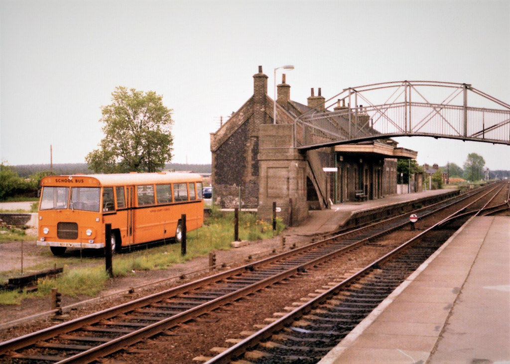 View from the westbound platform looking towards Brandon in 1976 (Credit: Plan R)