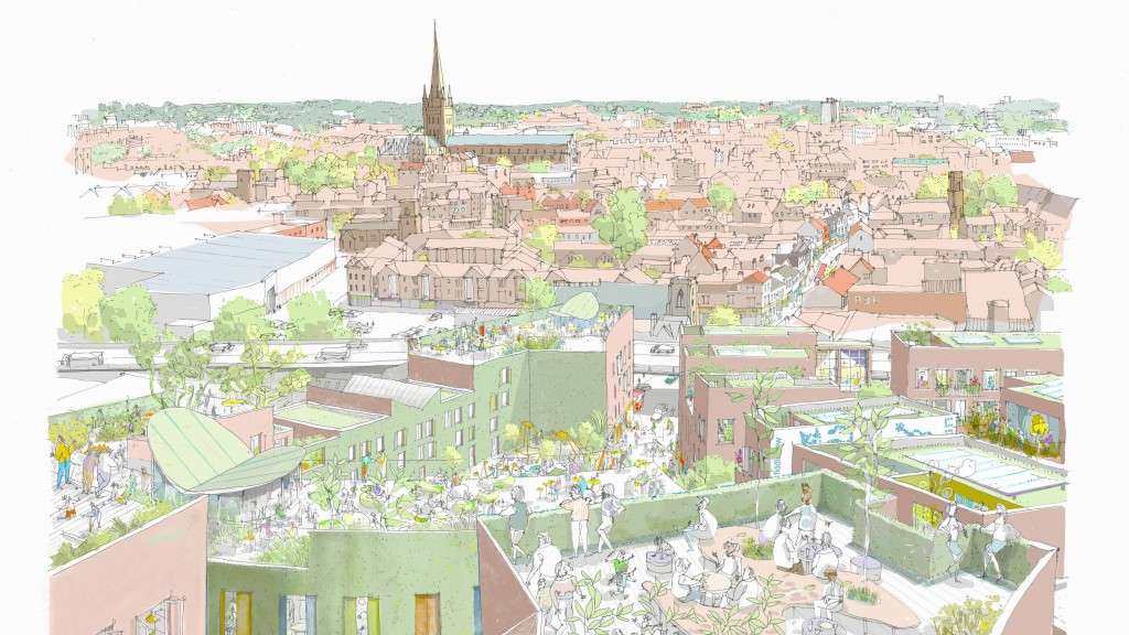 An alternative vision for Anglia Square could be based around attractive streets (Credit: Ash Sakula