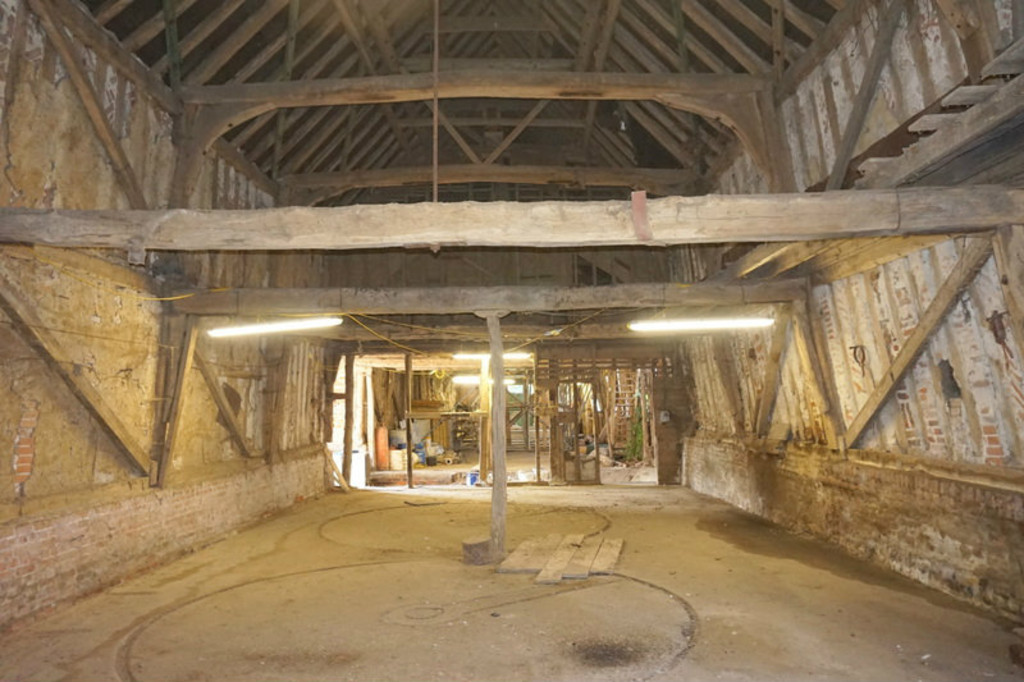 Bentley Hall Barn, interior.  Picture Credit: Grier and Partners