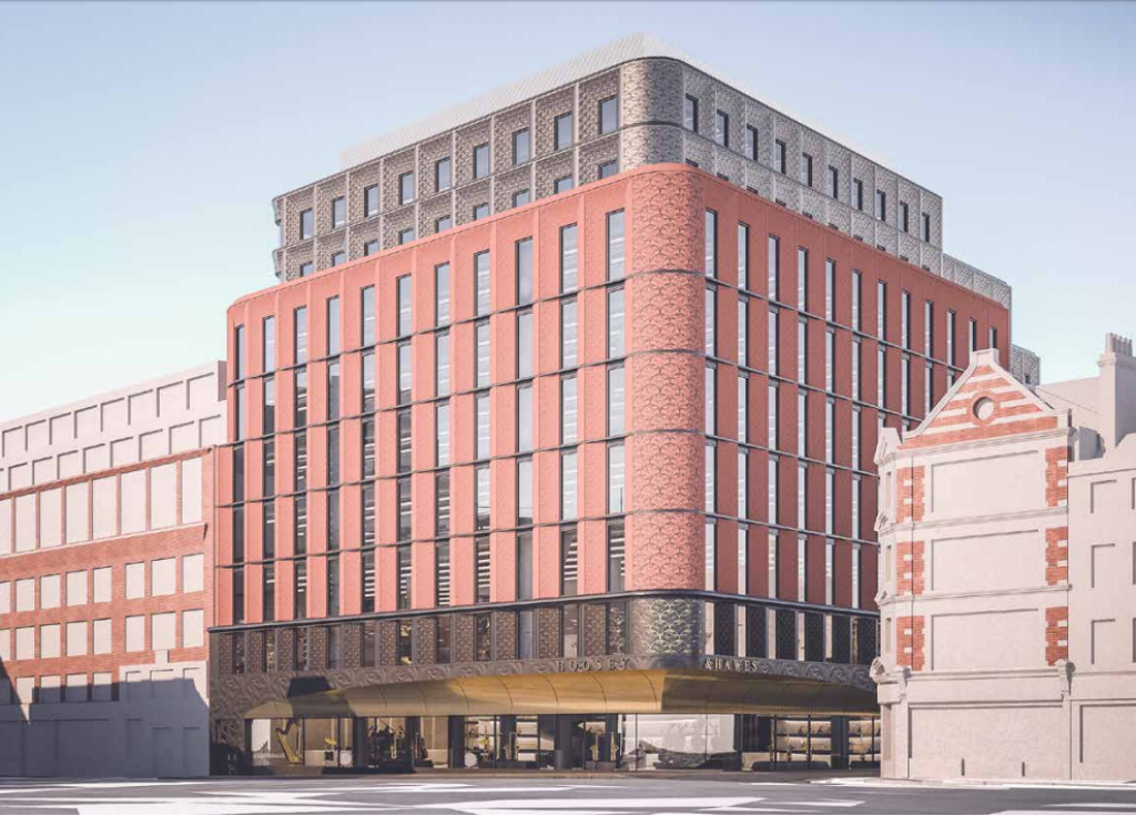 The proposal for a nine storey office building