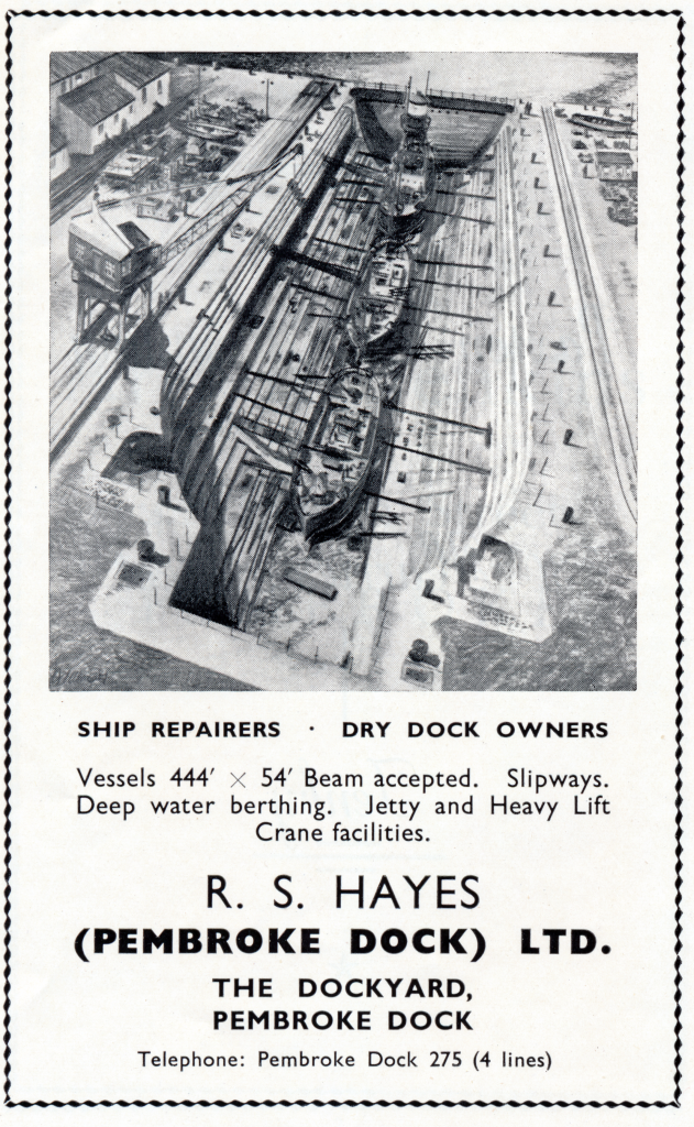 Original advert showing the Graving Dock in action (National Archives)