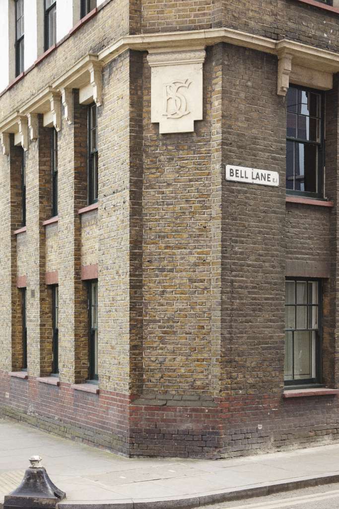 Detail of 66-68 Bell Lane. Photo: Toby Glanville