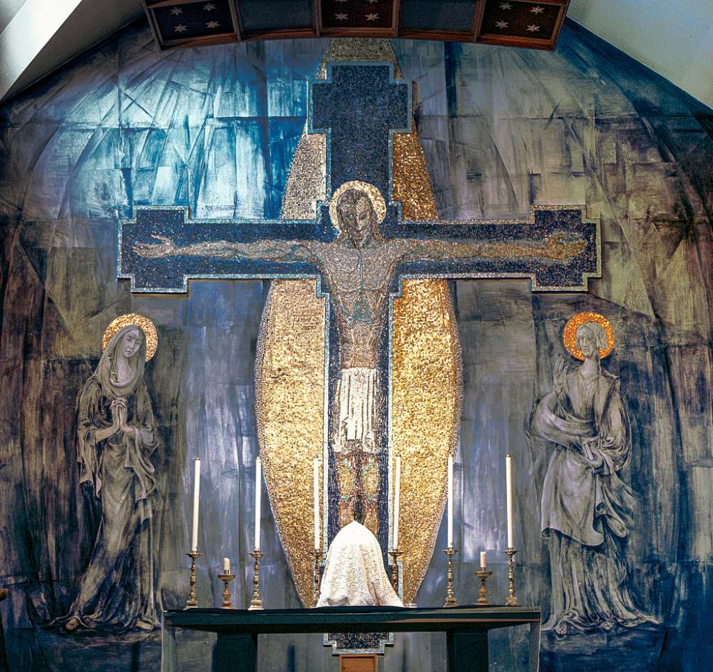 George Mayer-Marton's mural 'The Crucifixion' as originally installed (Credit: Estate of G Mayer-Mar