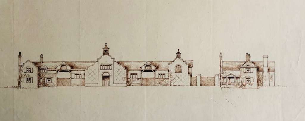 Arthur Castings' detailed drawings of Home Farm's decorative range (RIBA)