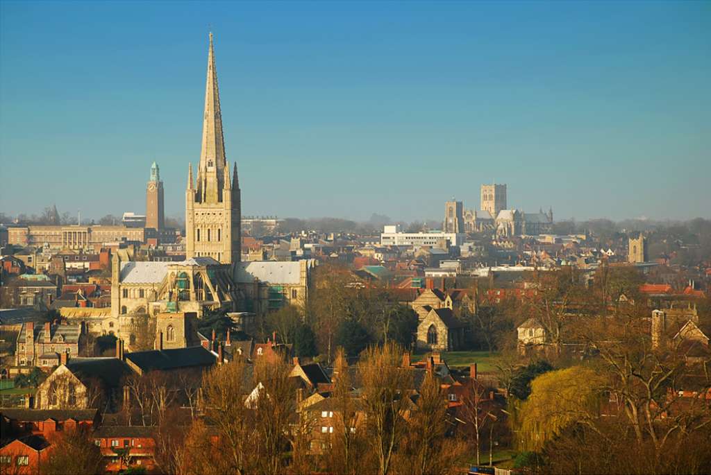 The skyline of medieval Norwich (Credit: Visit Norwich)