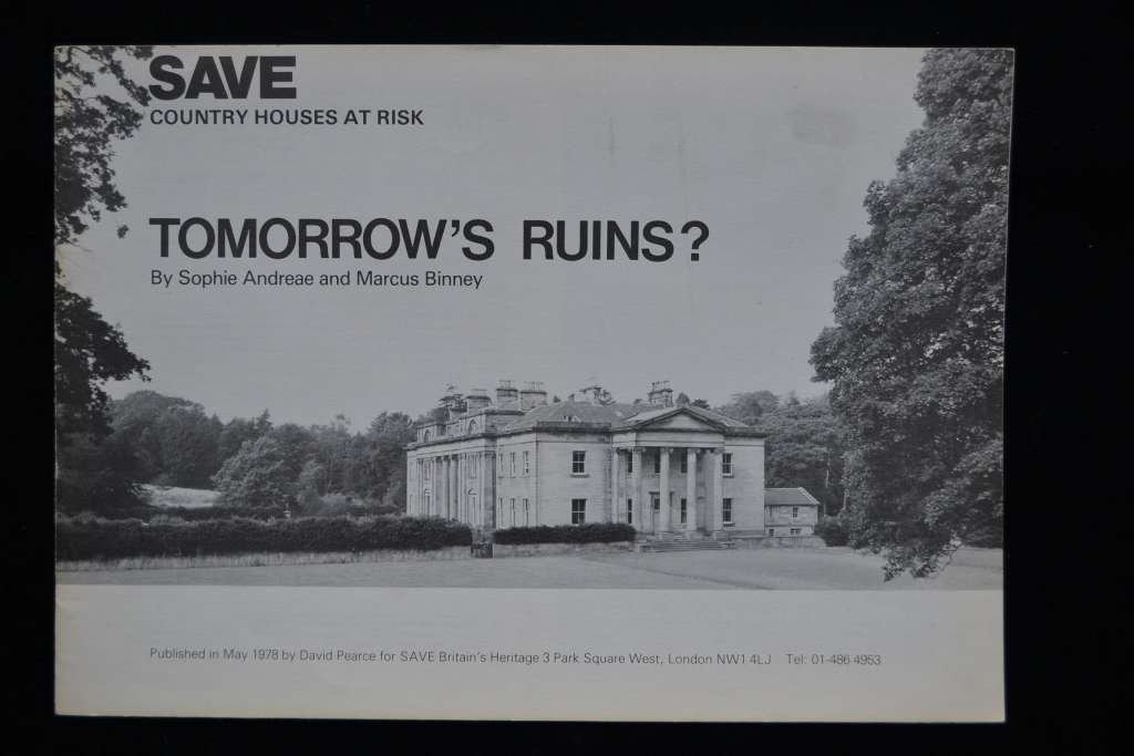 SAVE's 1978 publication Tomorrow's Ruins included Troy House