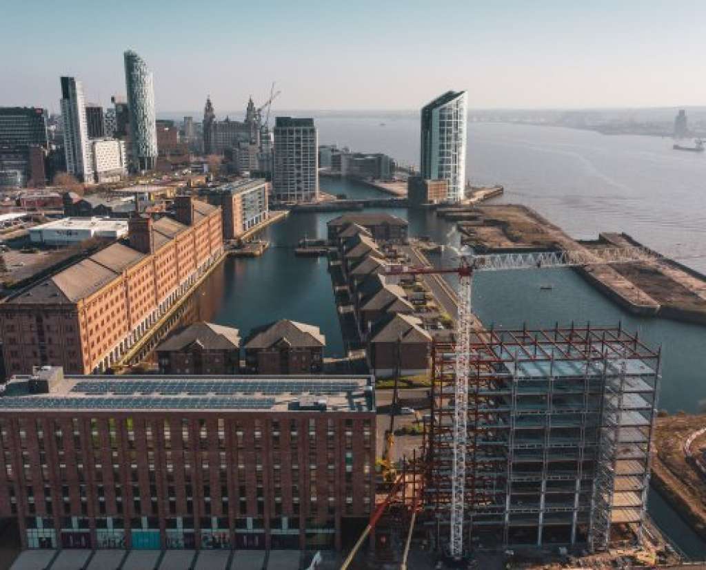 Looking south across Waterloo Dock past Romal Capital's Quay Central development