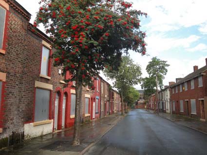 Madryn Street, condemned by the council but still standing