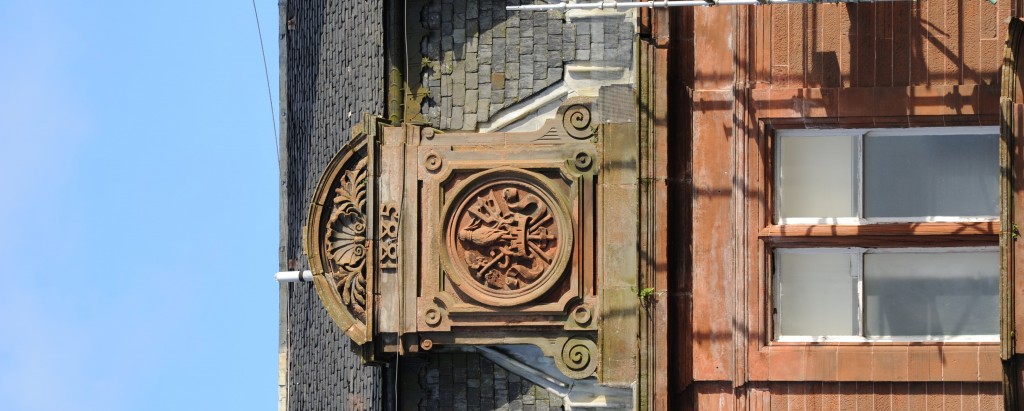 Typical detail from the hotel's ornate exterior (Nigel Hackett)