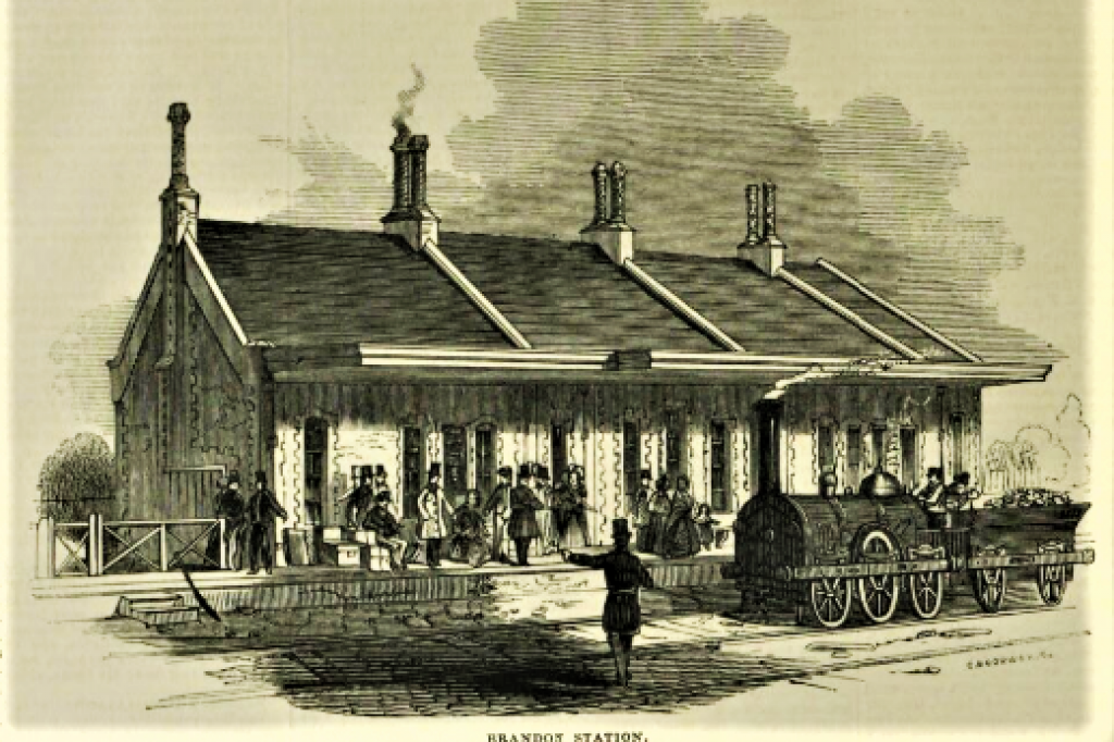 An illustration of Brandon's opening from the Illustrated London News, 2 August 1845.