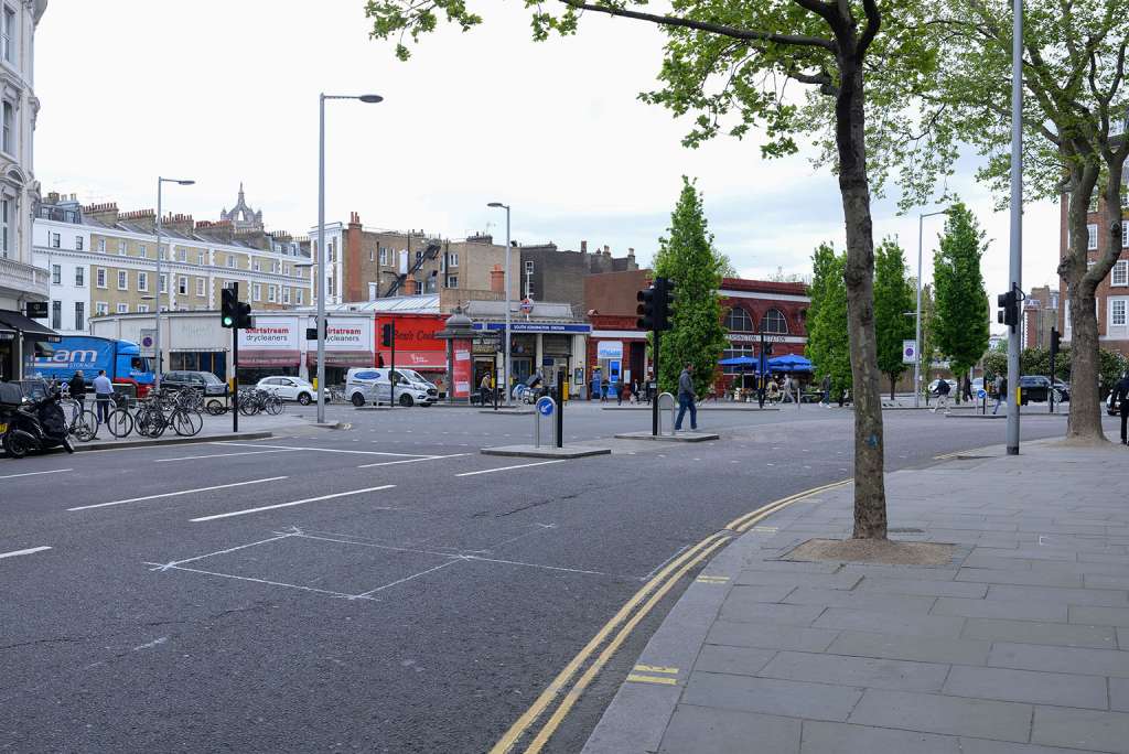 View from Old Brompton Road towards South Ken station today (Brompton Association)