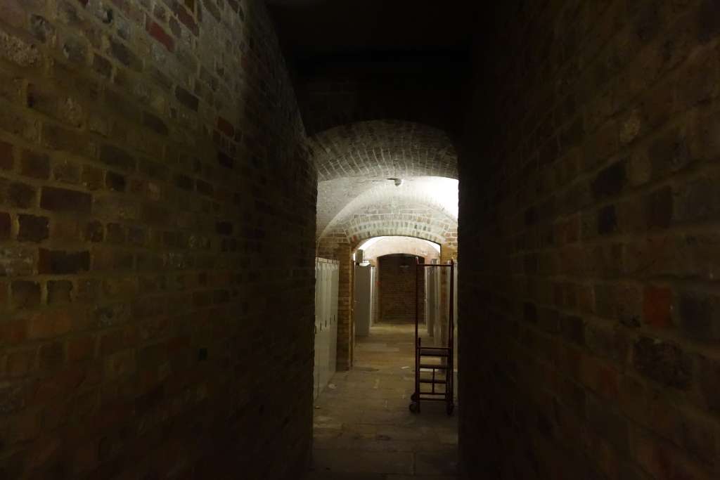 The Regency period fireproof vaults beneath Custom House (Credit: M Binney)