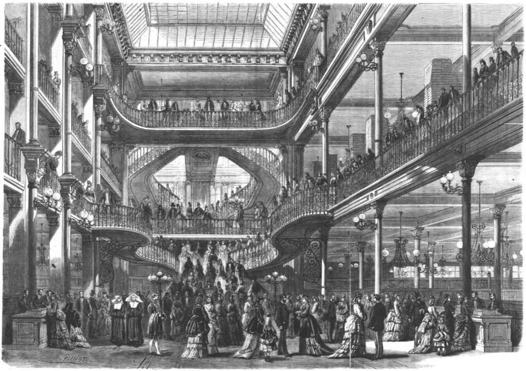 Le Bon Marché in Paris set the trend (Credit: Charles Fichot, 1872)