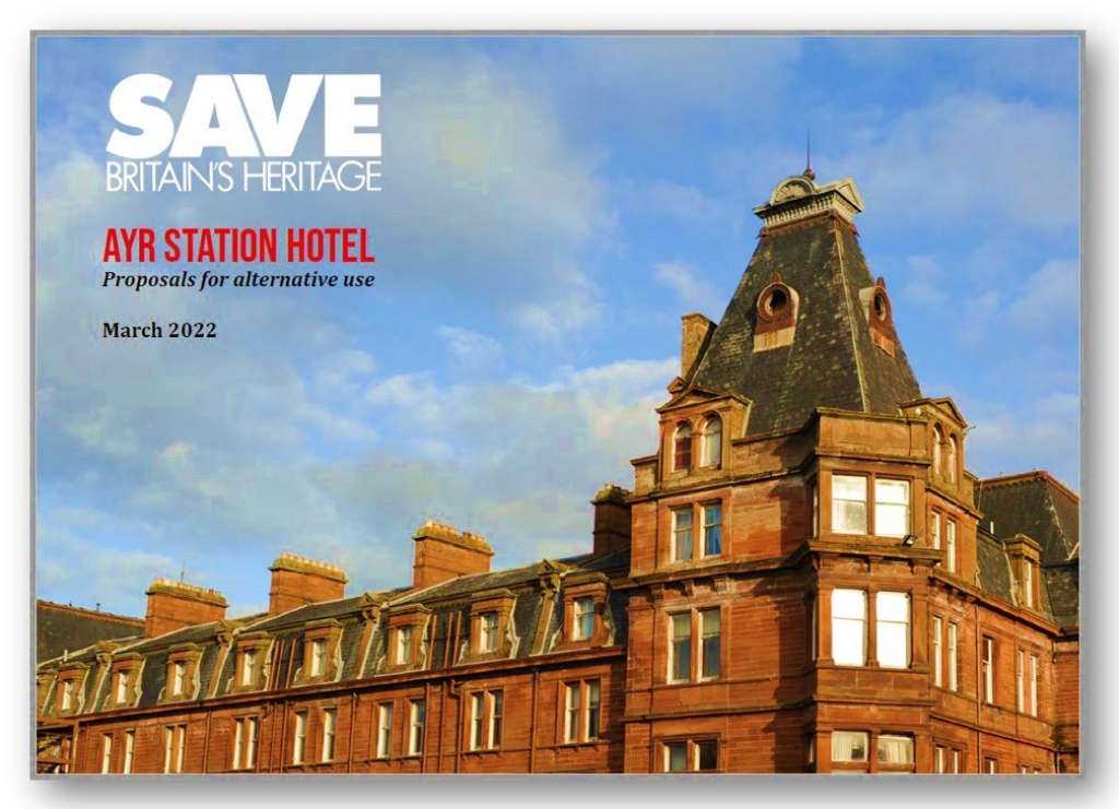 SAVE's new report: Ayr Station Hotel: Proposals for alternative use