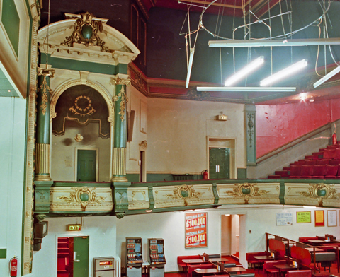 Interior of theatre complete with ornate decorartive plasterwork
