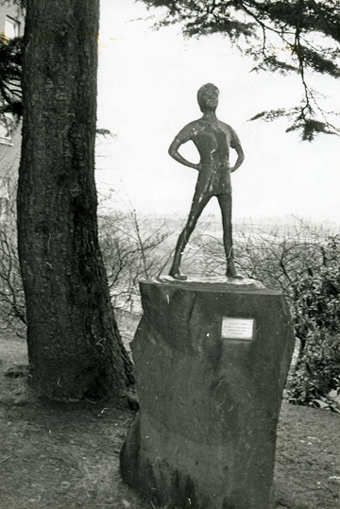 Statue of Peter Pan which stood in the garden