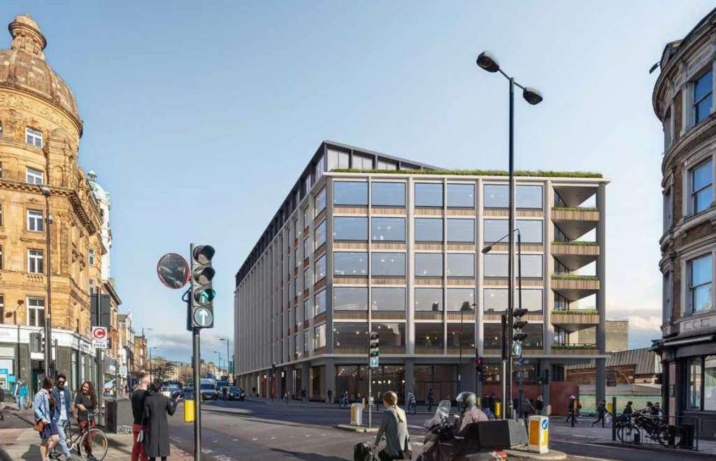 The proposed replacement office building by architects AHMM (Credit: Planning Documents))