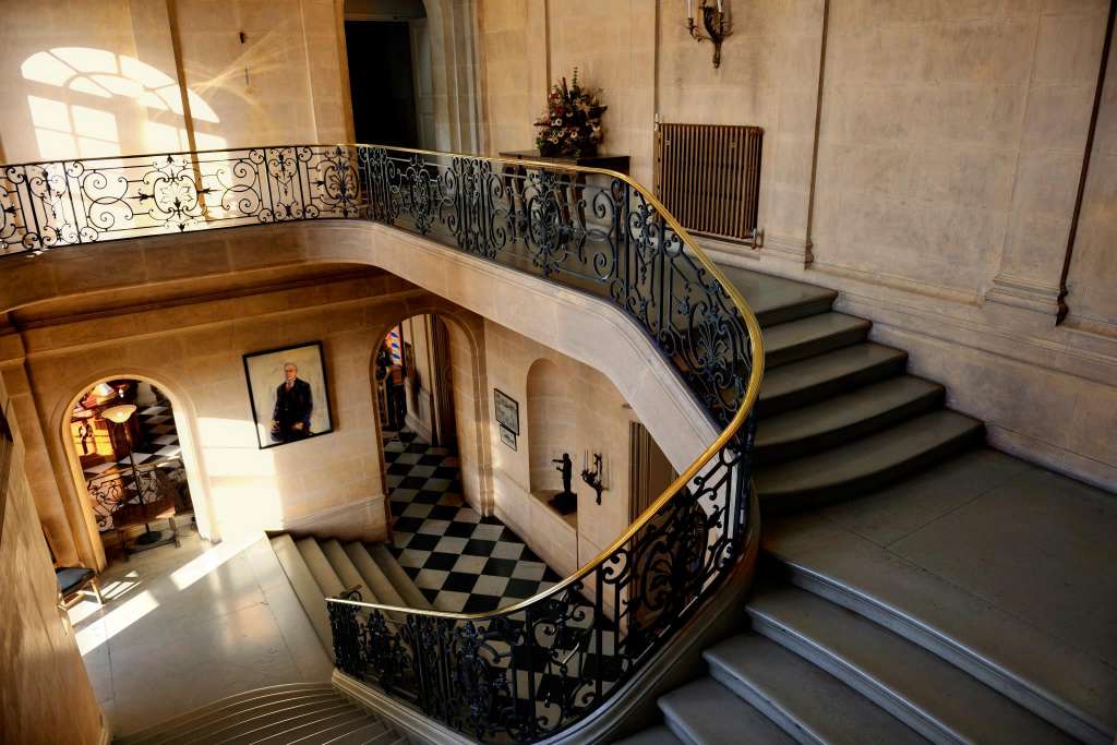 Duchene’s stone staircase exemplifies the quality of Esher Place's surviving historic interiors