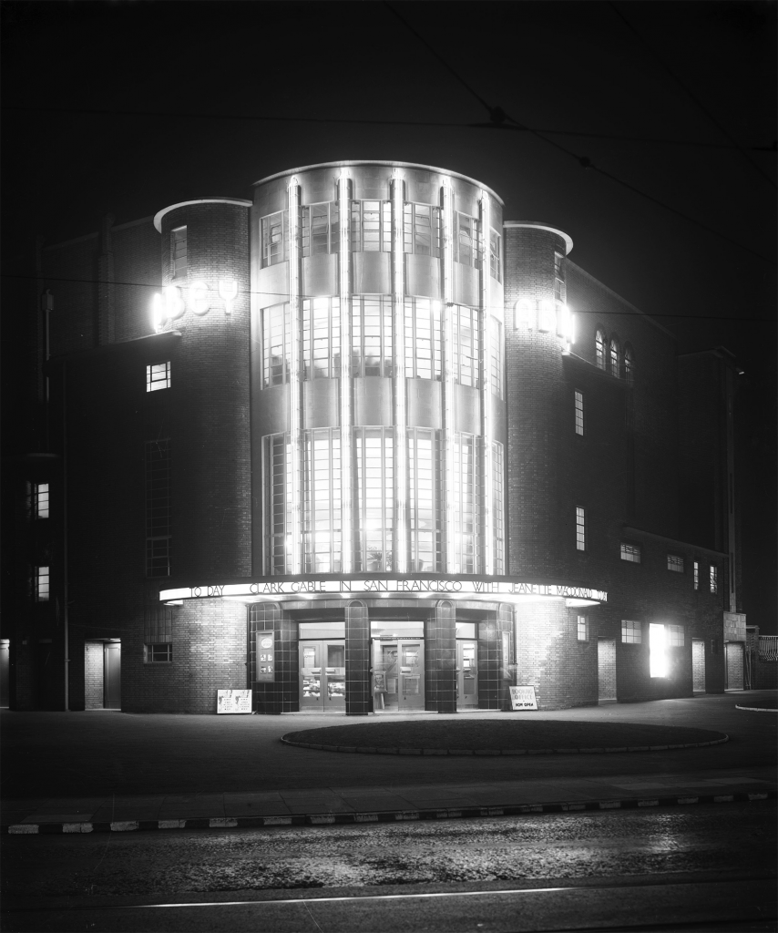 The Abbey at night soon after opening in 1939 (Stewart Bale)