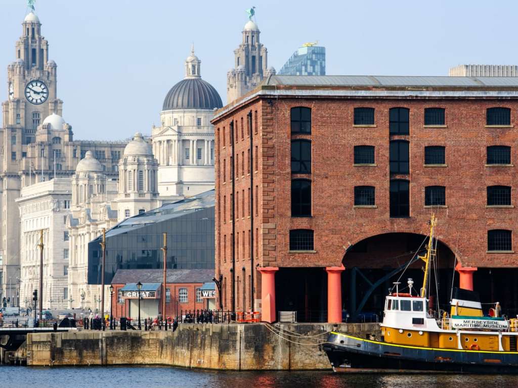 Liverpool's famous Pier Head and Albert Dock (Liverpool World Heritage)