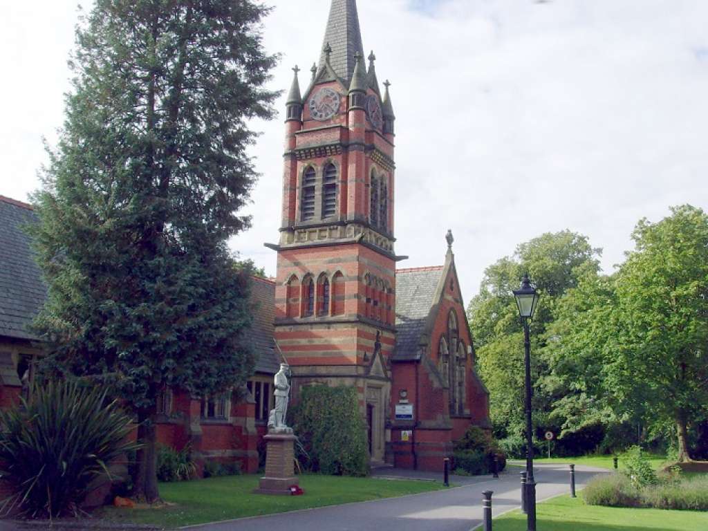 The school chapel and war memorial are both grade II listed (Historic England)