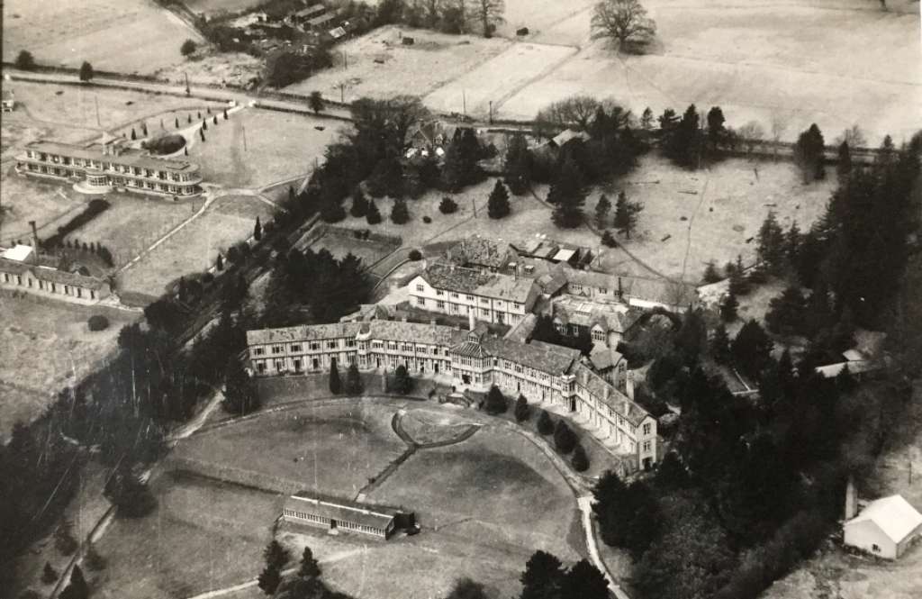 Aerial photograph of Benenden Sanatorium in c.1920 (Benenden Heritage Project)
