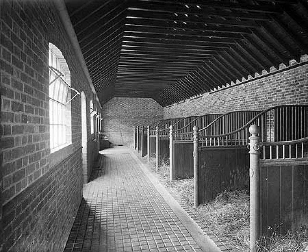 Internal view of the stable block in the 1980s (Camberley)