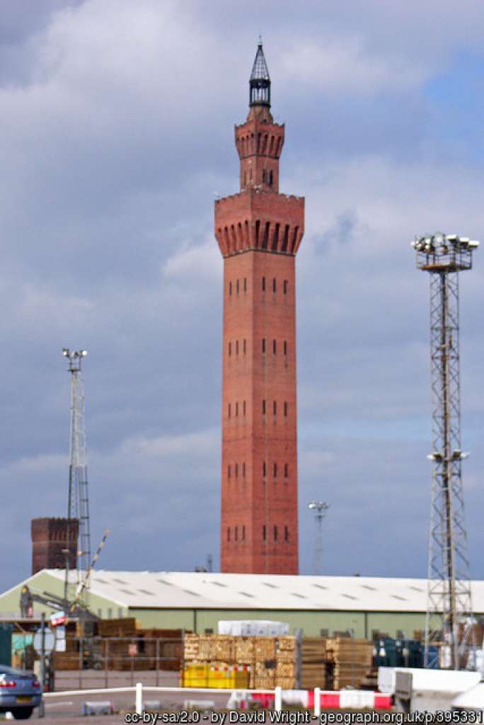 Grimsby's Grade I listed Dock Tower, modelled on the Palazzo Publico in Sienna. Image: David Wright,