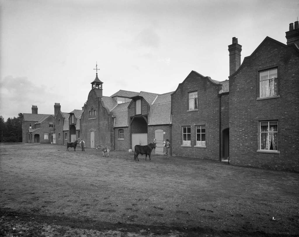 Historic Photograph of Minley Home Farm in the early 20th century (C Craven-Bartle)